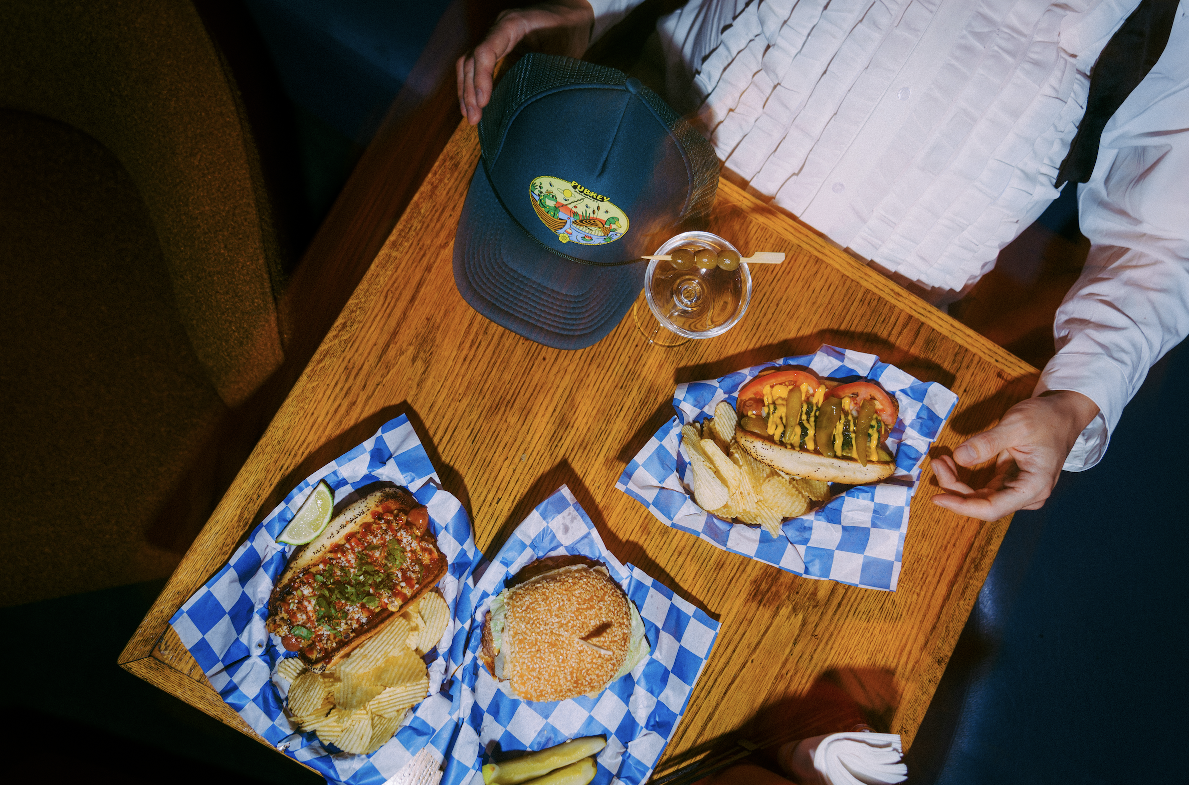 Wings, tenders, nachos, beers